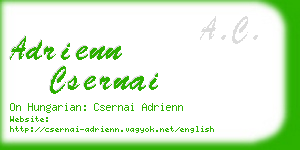 adrienn csernai business card
